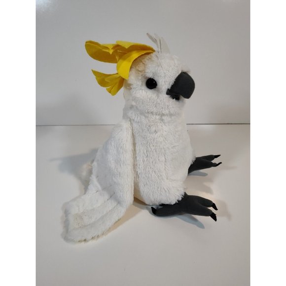 Wild Republic Cuddlekins Cockatoo Plush Stuffed Animal White Yellow 2014 12" NWT - Picture 4 of 9